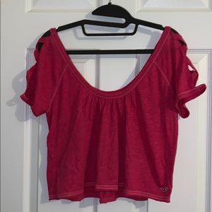 Pink Hollister Summer Crop Top